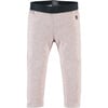 Contrast Tone Waistband Legging, Chalk Pink And Charcoal - Leggings - 1 - thumbnail