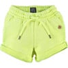 2-Pocket Drawstring Sweatshorts, Neon Yellow - Shorts - 1 - thumbnail