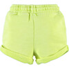 2-Pocket Drawstring Sweatshorts, Neon Yellow - Shorts - 2