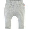 Striped Elastic Waist Sweatpants, Cool Grey - Sweatpants - 1 - thumbnail