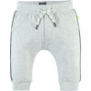 Contrast Stripe Panel Sweatpants, Light Grey - Sweatpants - 1 - thumbnail
