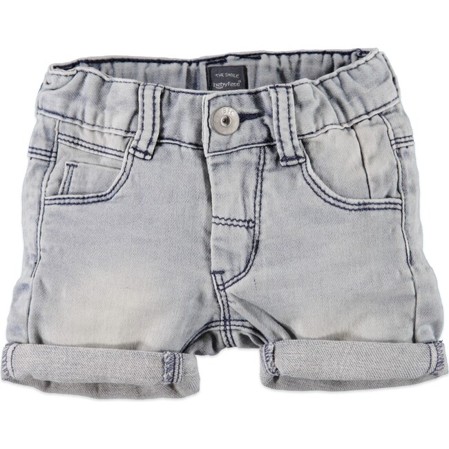 Denim Shorts, Faded Blue