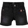 Denim Shorts, Black - Shorts - 1 - thumbnail