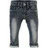 Classic Silhouette Denim Pants, Grey Blue - Jeans - 1 - thumbnail