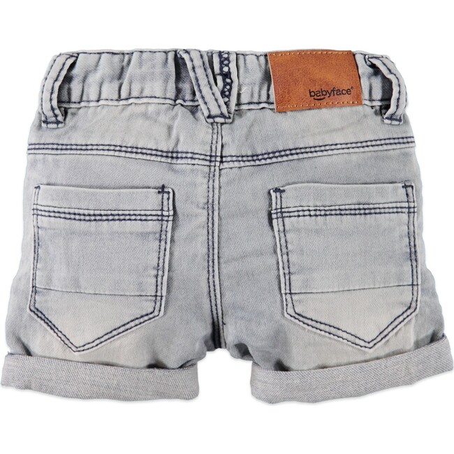 Denim Shorts, Faded Blue - Shorts - 2