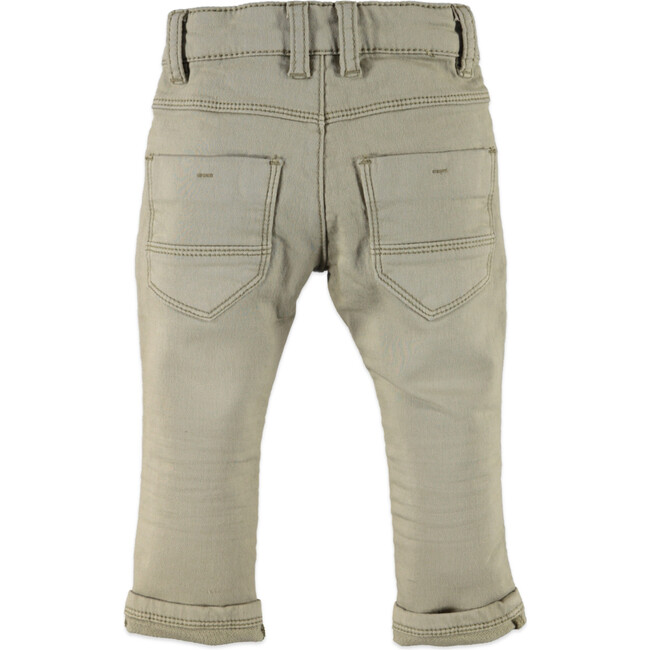 Classic Silhouette Denim Pants, Faint Olive - Jeans - 2