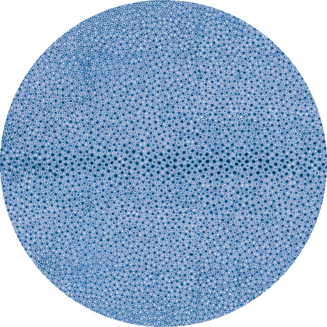 Shagreen Round Placemat/Charger, Blue