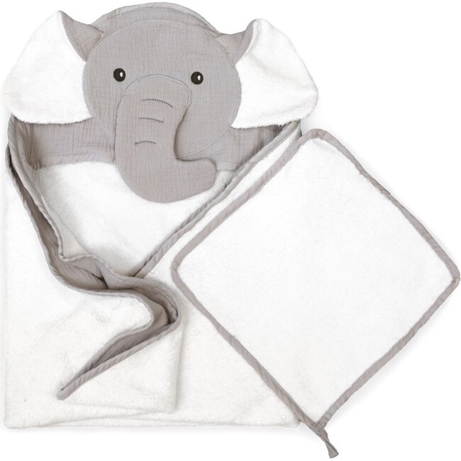 Petit Elephant Towel And Washcloth Set