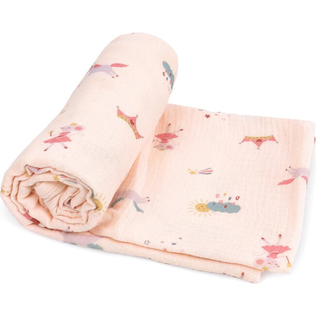 Chateau Magique Swaddle & Rattle Gift Set - Mixed Accessories Set - 3