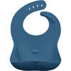 Ruby Wrapp Silicone Bib, Space Blue - Bibs - 1 - thumbnail