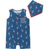 Infant Rocket Pop Romper Set, Blue - Rompers - 1 - thumbnail