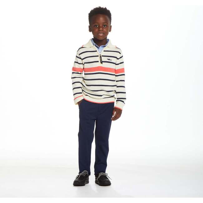 3-Piece Striped Sweater & Pant Set, White - Mixed Apparel Set - 2