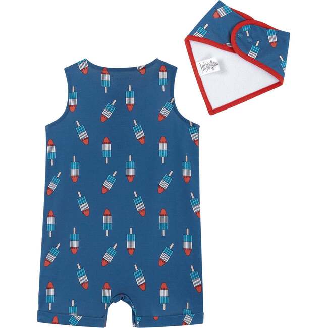 Infant Rocket Pop Romper Set, Blue - Rompers - 2