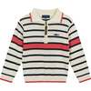 3-Piece Striped Sweater & Pant Set, White - Mixed Apparel Set - 3