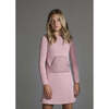 Puffed Pocket Long Sleeve Dress, Mauve - Dresses - 2