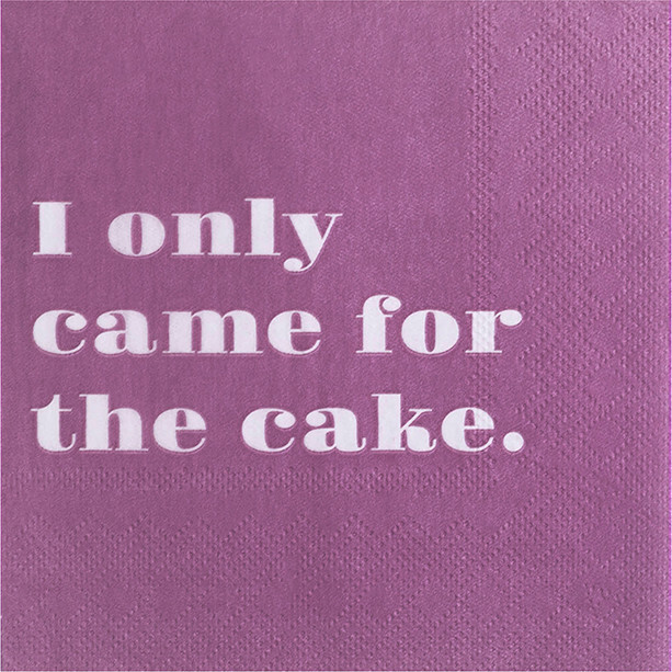 Witty "I Only Came for the Cake" Cocktail Napkins