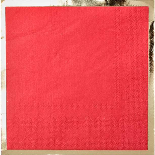 Posh Ruby Kiss Cocktail Napkins - Party - 1
