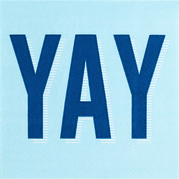 Witty "Yay" Cocktail Napkins