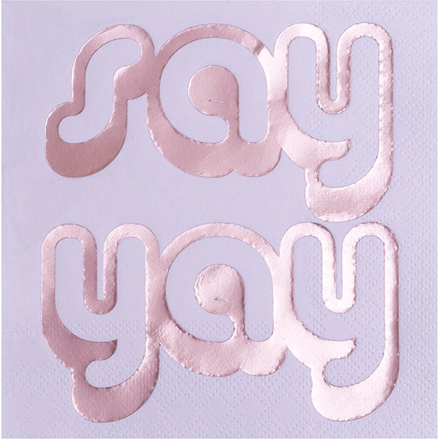 Witty "Say Yay" Cocktail Napkins