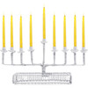 Licht Wire Square Arm Menorah, Snow - Menorahs & Candles - 1 - thumbnail