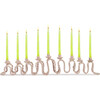 Licht Wire Up & Down Menorah, Blush - Menorahs & Candles - 1 - thumbnail