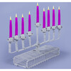 Licht Wire Square Arm Menorah, Snow - Menorahs & Candles - 2