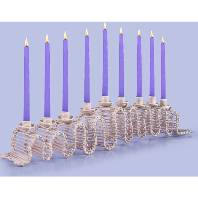 Licht Wire Up & Down Menorah, Blush - Menorahs & Candles - 2