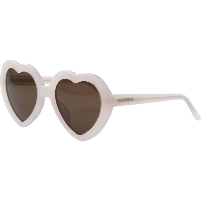 Kids Heart Sunglasses, Marshmallow - Sunglasses - 5
