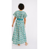 Women's Vienna Pintucked Dress, Seaglass - Dresses - 4 - thumbnail