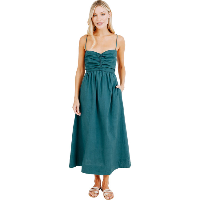 Women's Deia Dress, Spruce - Dresses - 1