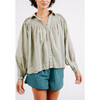 Women's Kerala Blouse, Sage - Blouses - 6
