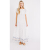 Women's Vienna Maxi, White Carnival Jamdani - Dresses - 4