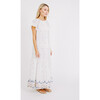 Women's Vienna Maxi, White Carnival Jamdani - Dresses - 5
