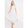 Women's Vienna Maxi, White Carnival Jamdani - Dresses - 7