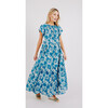 Women's Vienna Maxi, Indigo Bloom - Dresses - 4