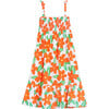 Lucy Dress, Tangerine Melrose Floral - Dresses - 1 - thumbnail