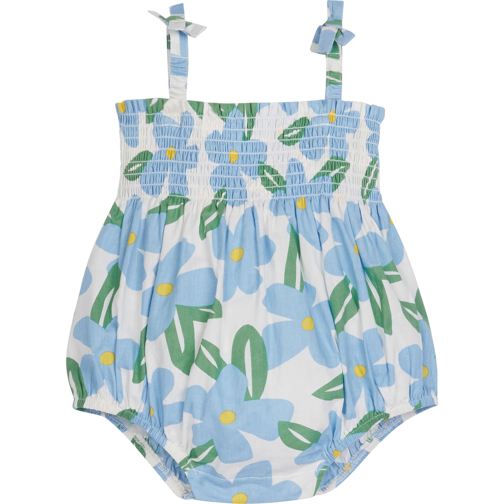 Lucy Bubble, Blue Melrose Floral - Rompers - 1