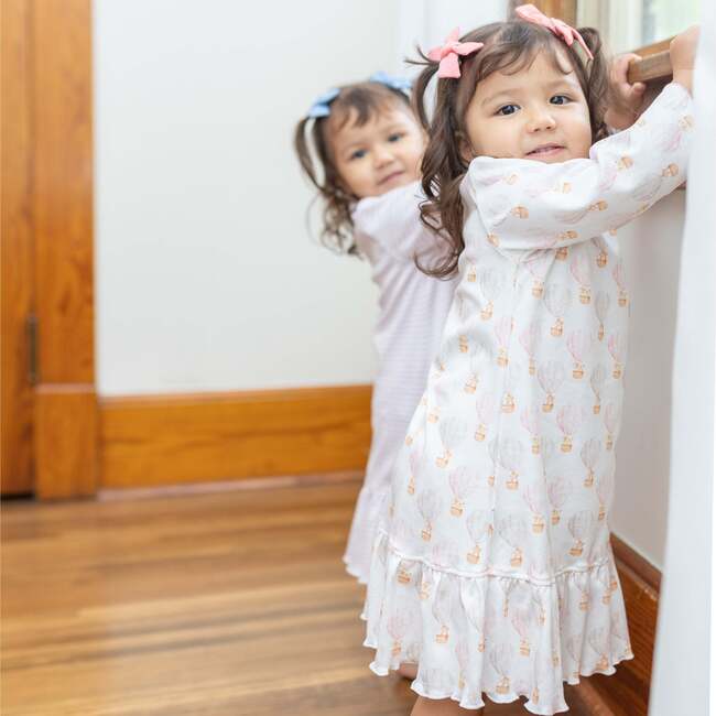 Midi Dress, Balloon Print - Dresses - 2