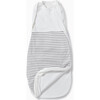 Zip-Up Swaddle Bag, Grey Stripe - Swaddles - 2