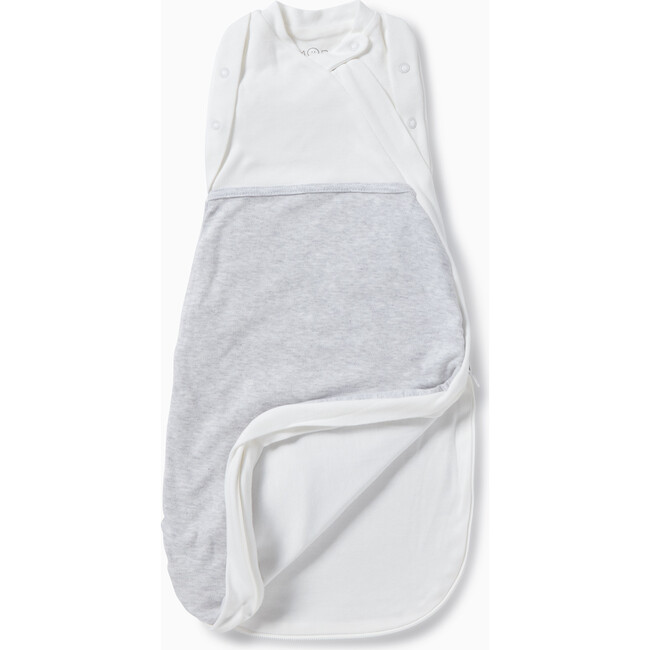 Zip-Up Swaddle Bag, Grey - Swaddles - 2