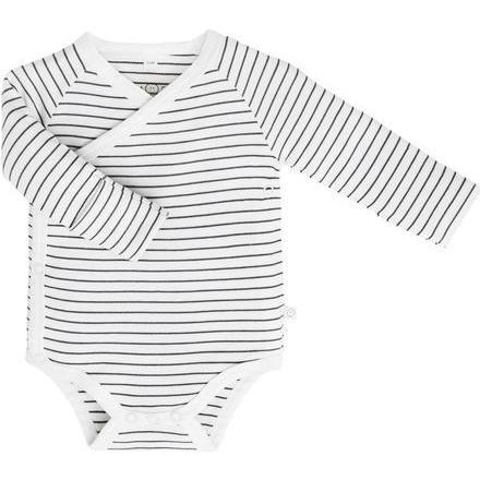 Long Sleeve Kimono, Grey Stripe