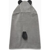 Panda Hooded Towel, Grey - Towels - 2