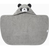 Panda Hooded Towel, Grey - Towels - 3