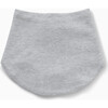 Double-Ply Bandana Style Milk Bib, Grey - Bibs - 1 - thumbnail