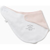 Double-Ply Bandana Style Milk Bib, Blush Stripe - Bibs - 2