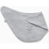 Double-Ply Bandana Style Milk Bib, Grey - Bibs - 2