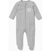 Clever Zip-Up Sleepsuit, Grey Marl - Rompers - 1 - thumbnail