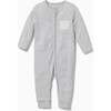 Clever Zip Romper, Grey Marl - Rompers - 1 - thumbnail