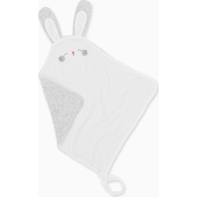 Bunny Comforter With Loop Attachment, Grey Marl - Plush - 1