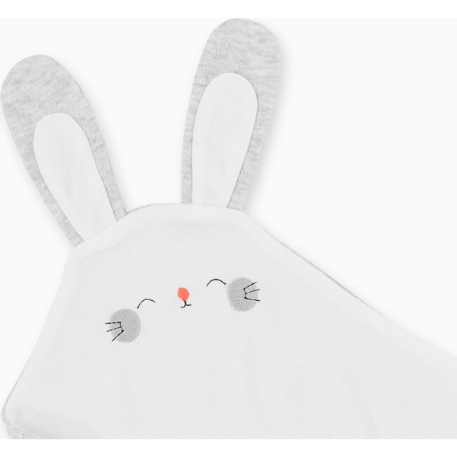 Bunny Comforter With Loop Attachment, Grey Marl - Plush - 3